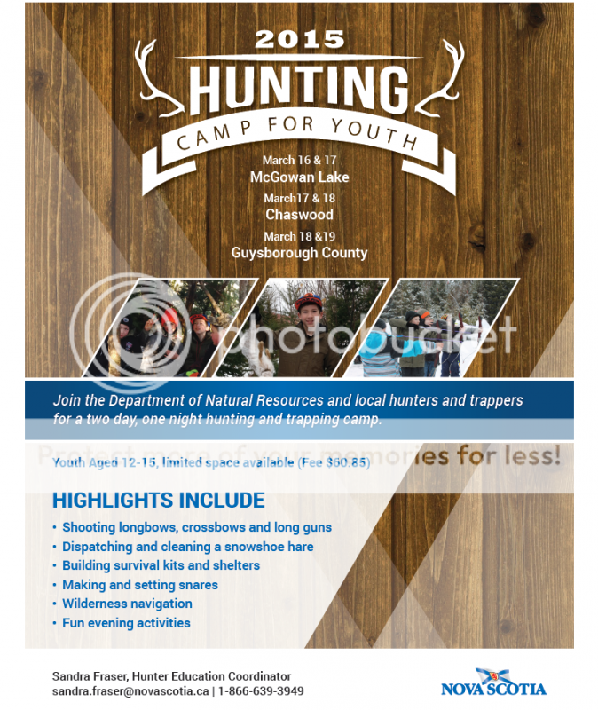 2015 Youth Hunting Camps Natural Resources NSFAH Nova Scotia Hunting